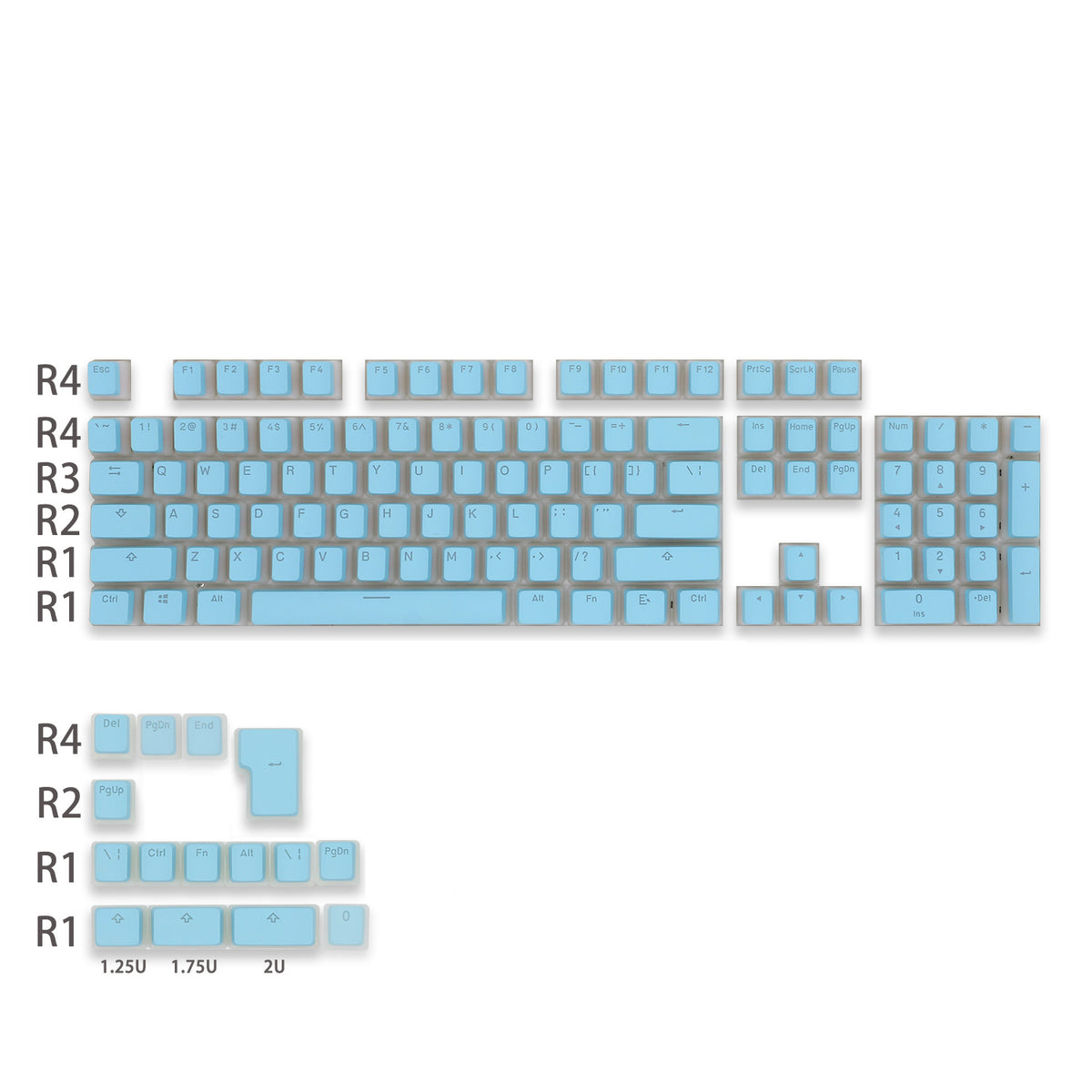 OEM Keycap Fermé Caractère Non Port d'eau PBT Adaptation