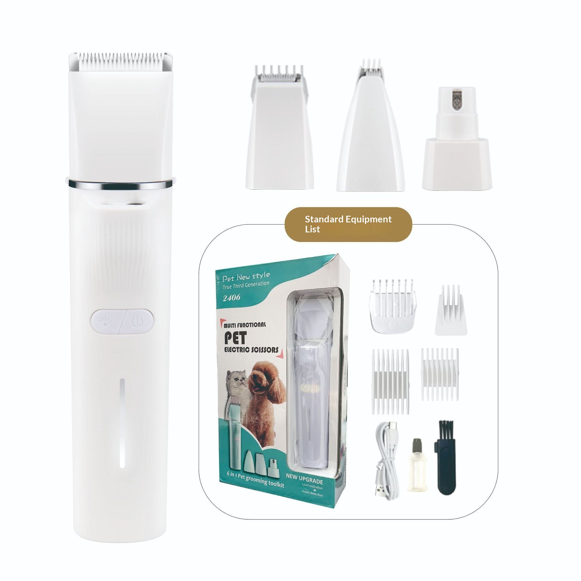 Clipper électrique pour animaux de compagnie de haute puissance & Trimeur de grooming Cat.