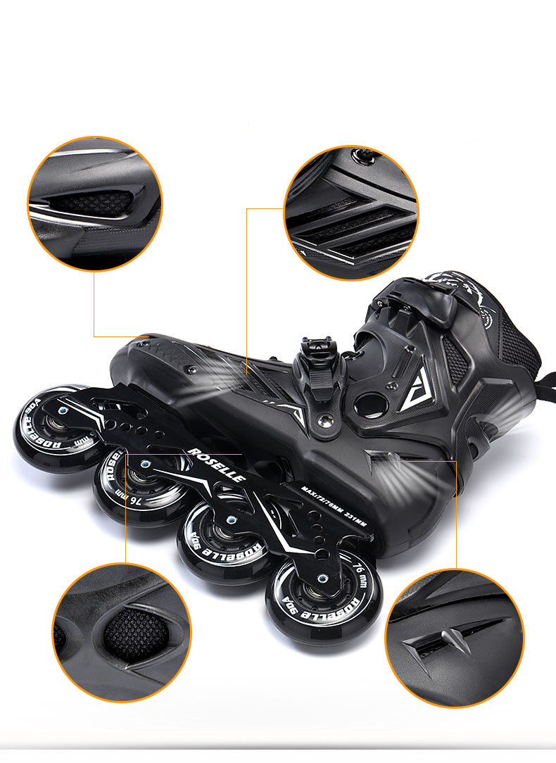 Adulte Inline Roller Dkating Débutant Fancy Flat Shoes