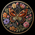 Broderie Diy Papillon Fait à la main Cloth Art Matériau Kit