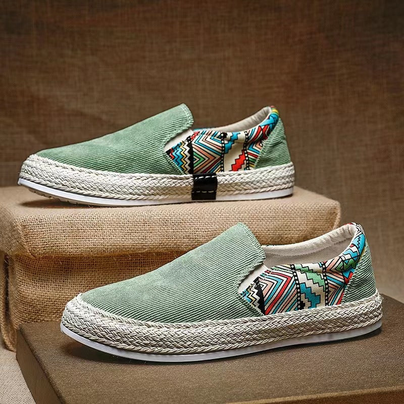 Ice Silk Summer Respirant Toile mince Casual Board Chaussures Soft Bottom Non-slip Tout-matchin