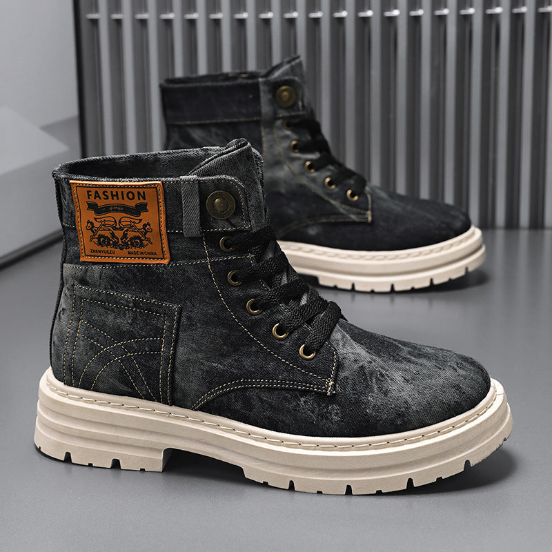 Bottes hautes pour hommes de style britannique
