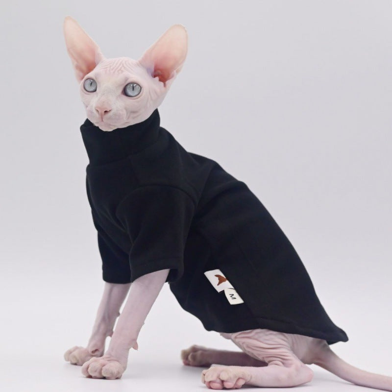Chaud Sphynx Cat Turteneck Chandails pour chats sans cheveux