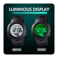 Homme Waterproof Outdoor Sports Multifonctionnel Led Electronic Watch