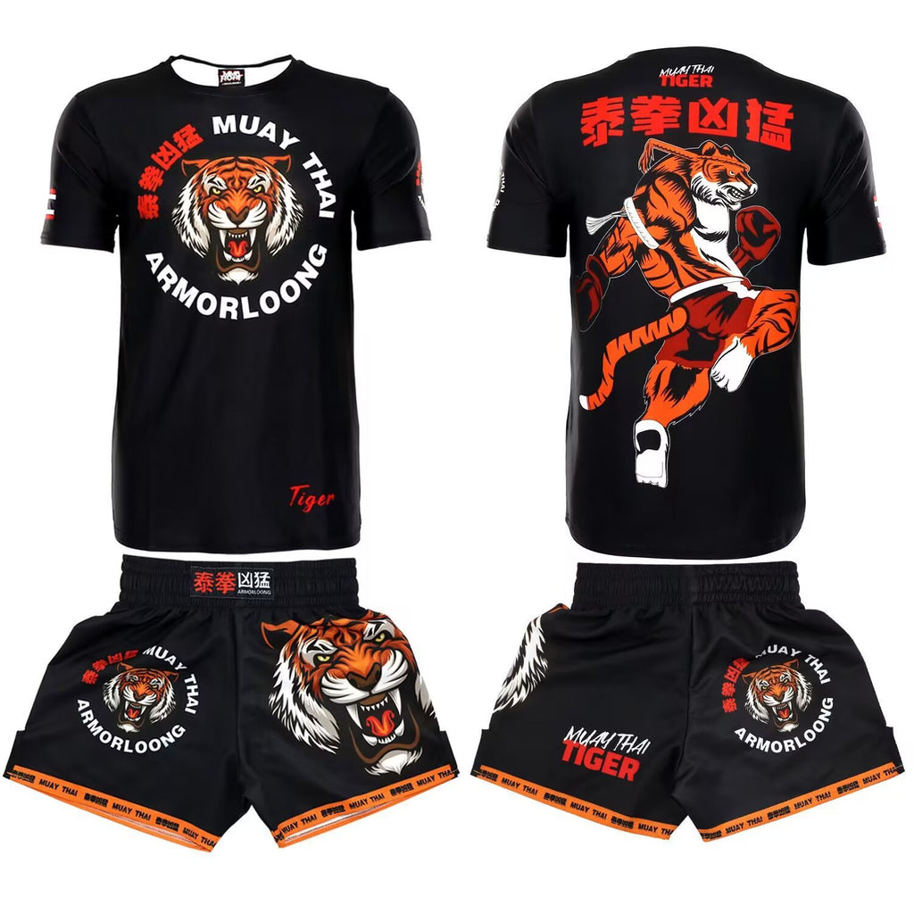 Sanda Formation Vêtements Boxing Fighting Boxing Tight vêtements de séchage rapide