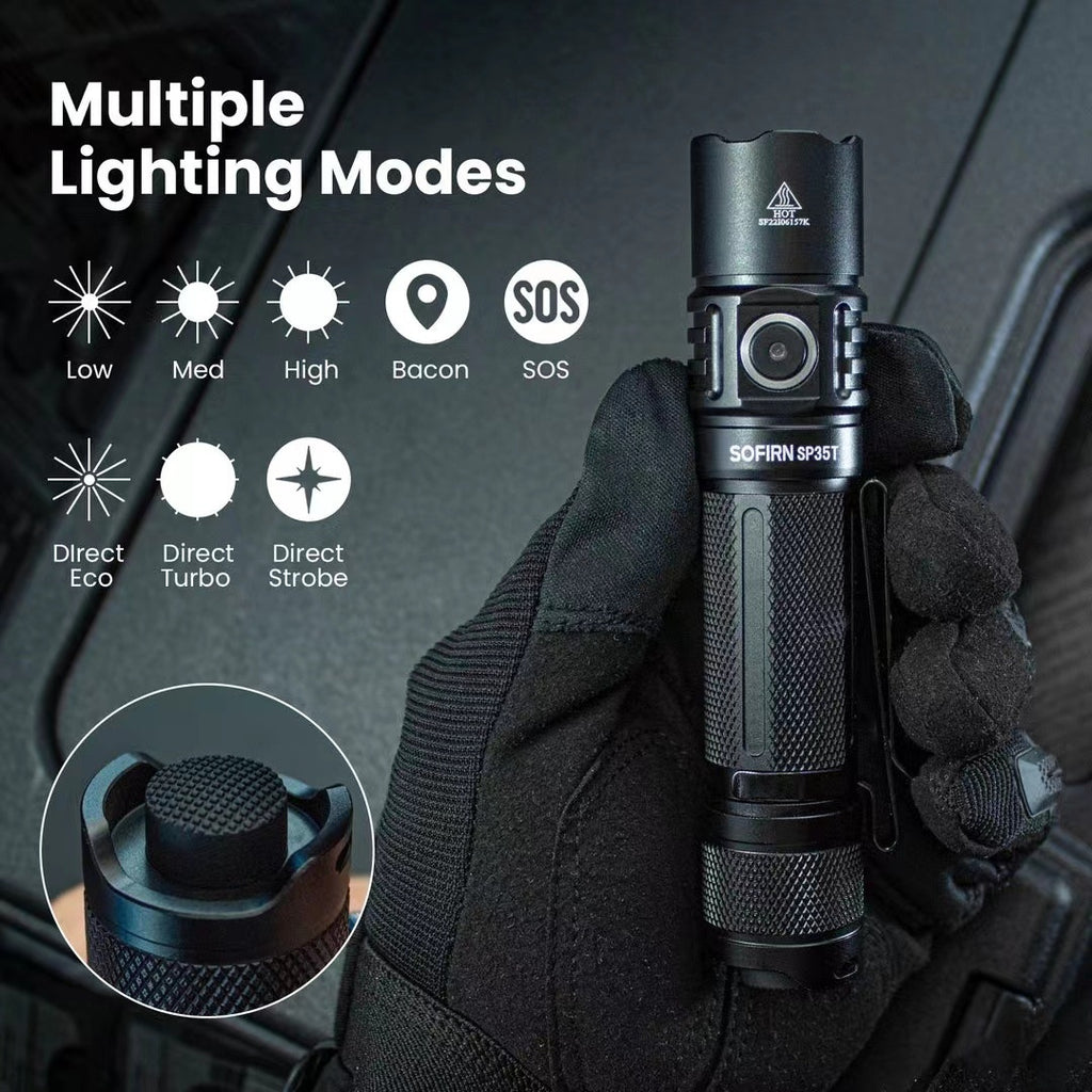 Lampe de poche Strong Light Long S Équipement de camping extérieur