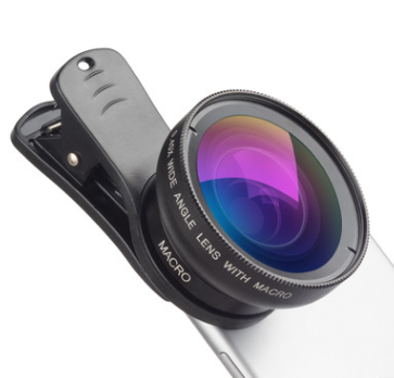 Téléphone Lens kit 0.45x Super Wide Angle & 12.5x Super Macro Lens HD Camera Lentes