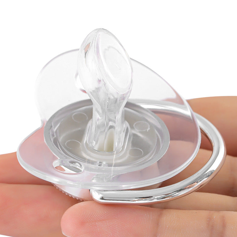 Transparent argent 26 lettres perceuse de tache bébé avec courroies de fermeture diamant
