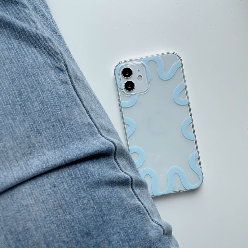 Simple boîtier de téléphone en plastique transparent tout compris