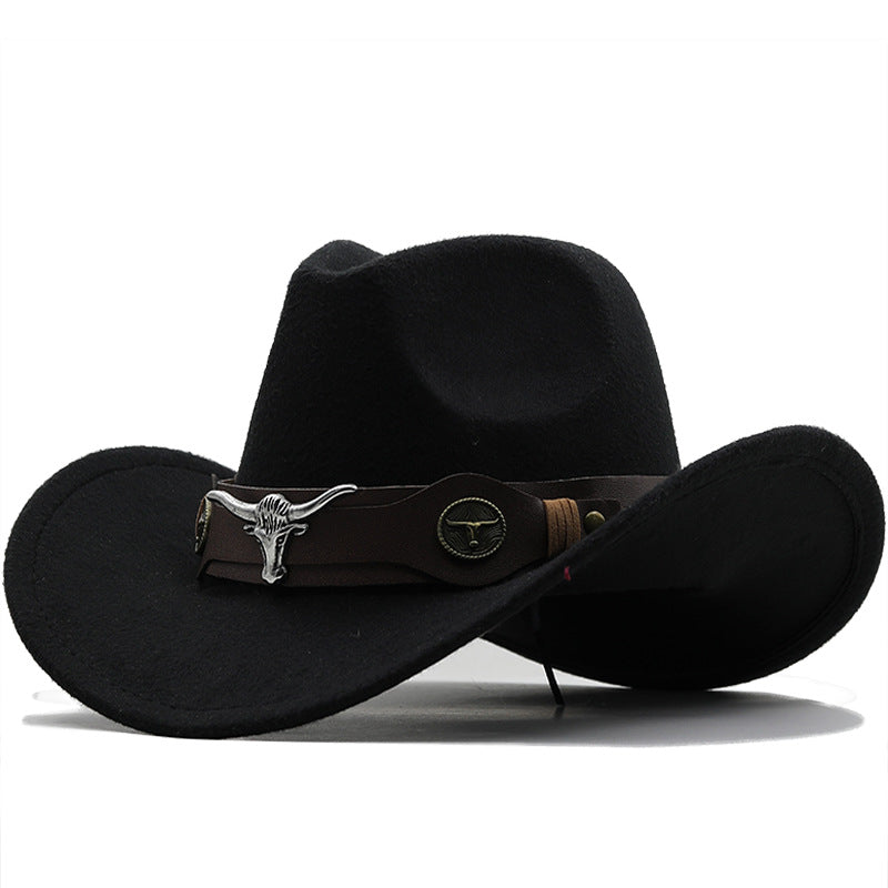 Chapeau de la mode Woolen Western Denim Top