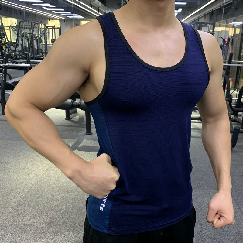 Tank de remise en forme mince d'été pour hommes haut stretchy et rapide-drying