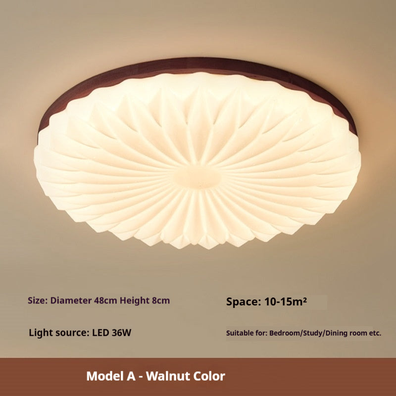 Style chinois High CRI Eye Friendly Plafond Light pour chambres et balcons Ceilin en bois