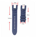 Bande de montre d'inverseur en silicone souple de fourche