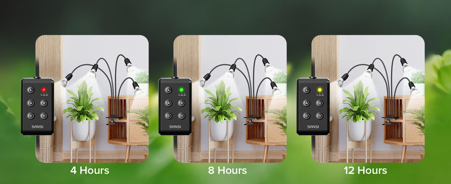 LED Grow lumières pour les plantes intérieures temps ensemble 600W plein spectre Gooseneck Clip Plant Grow Lig