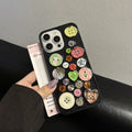 Colorful Button Epoxy Resin Phone Case for Girls