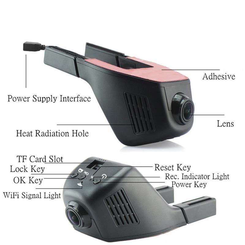 HD 1080P WIFI DVR Dash Cam vision nocturne