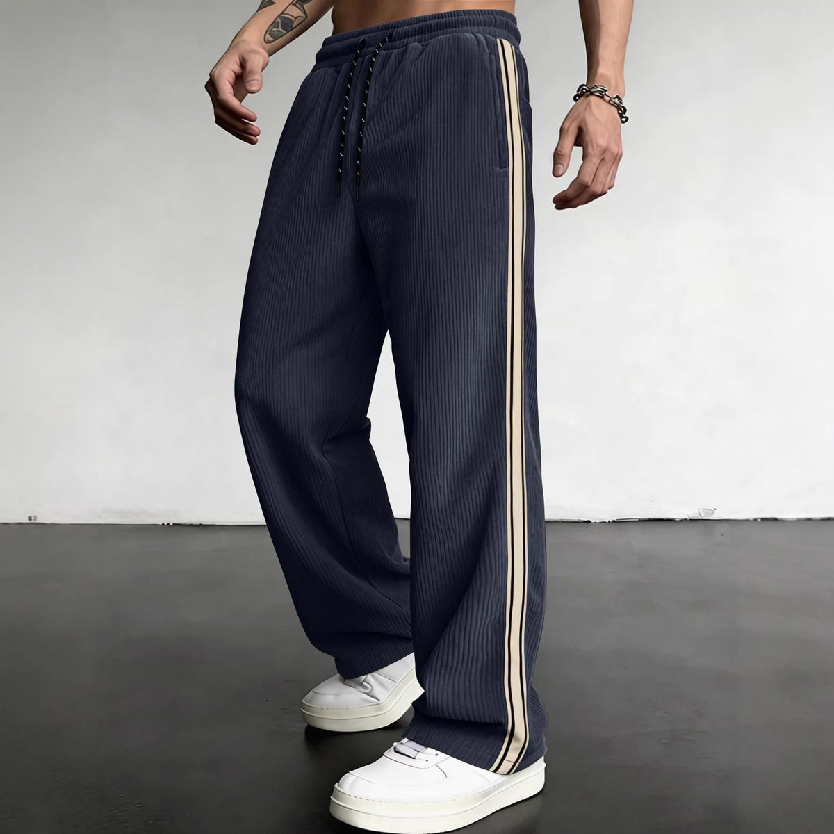 Pantalon respirant à cordon respirant Relaxed-fit Outdoor Casual Straight-leg