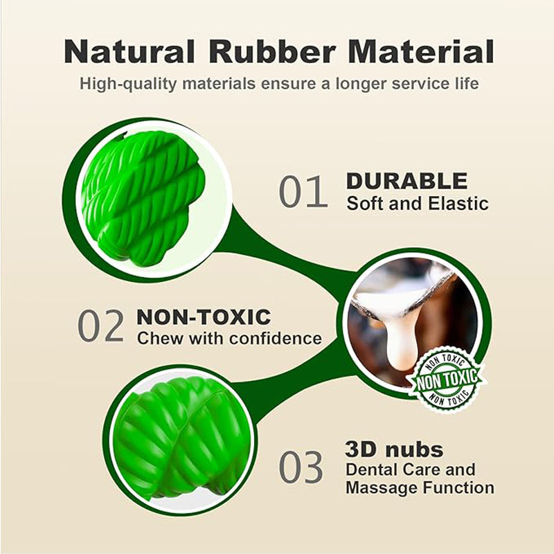 Jouets à mâcher en caoutchouc naturel