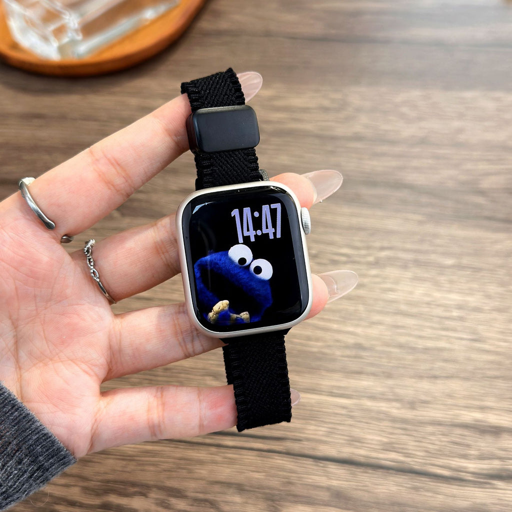 Bracelet de montre en nylon avec fermoir magnétique adapté pour le design de la dentelle de petite taille