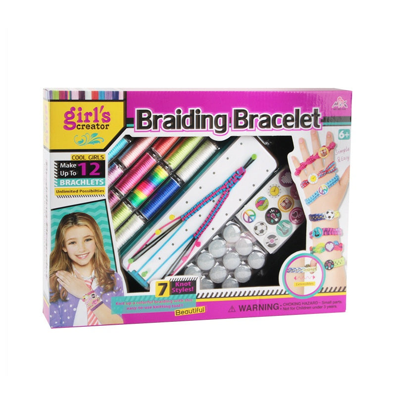 Bracelet d'amitié jouet de tissage pour les enfants bricolage élastique bracelet faisant kit pour les filles