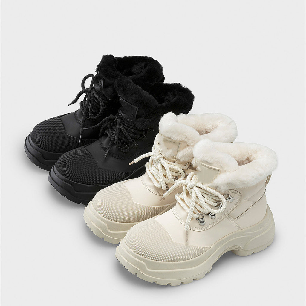 Bottes rembourrées et épaisses de mode pour femmes