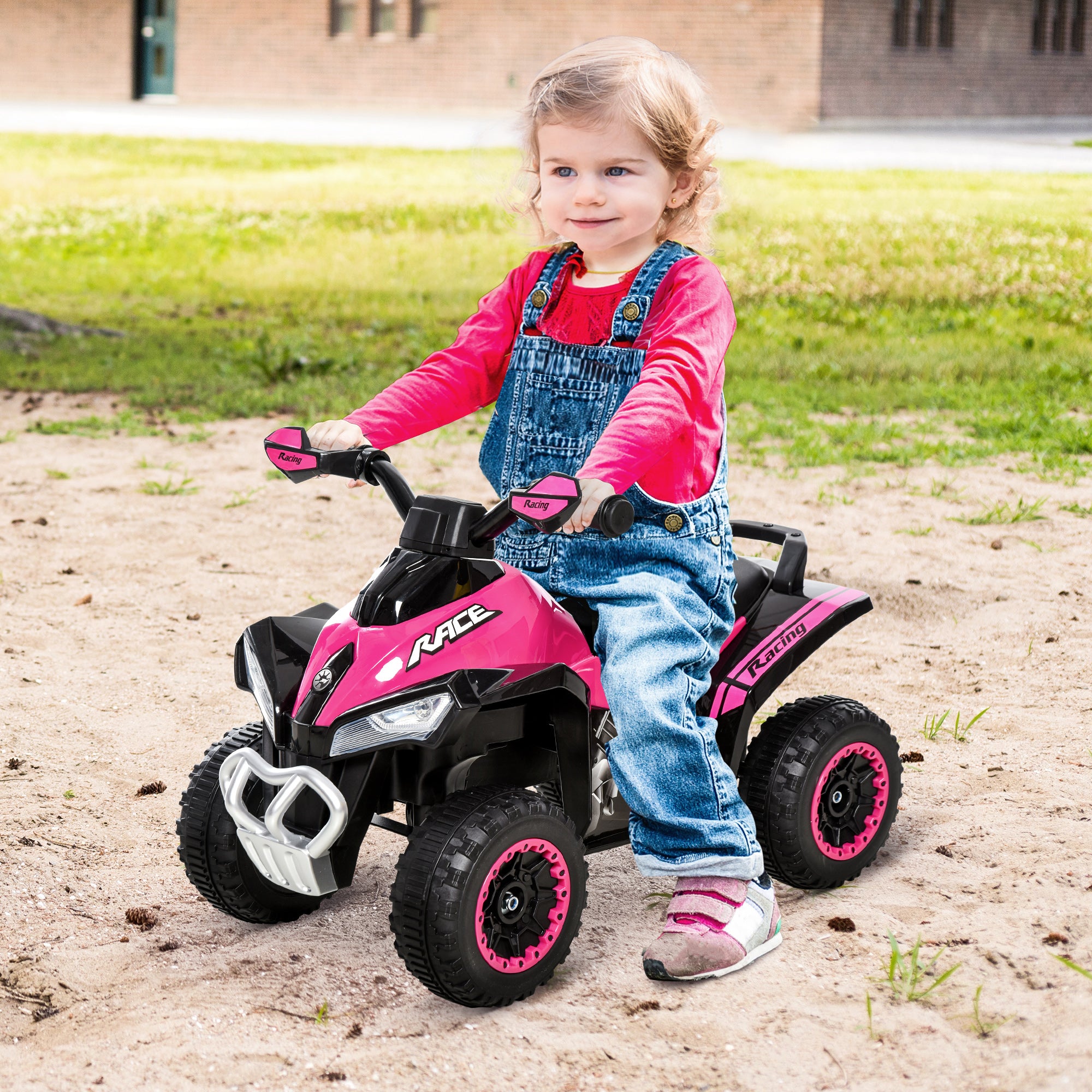 Petit-déjeuner Push Car Foot-to-Floor 4 Wheels Music Light pour les enfants 18-36 mois