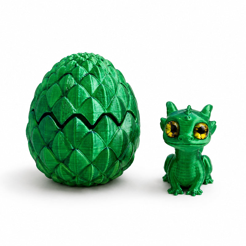 Egg de Dragon imprimé 3D avec Mini Dragon