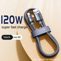 Câble de recharge pour téléphone portable de type C 120W