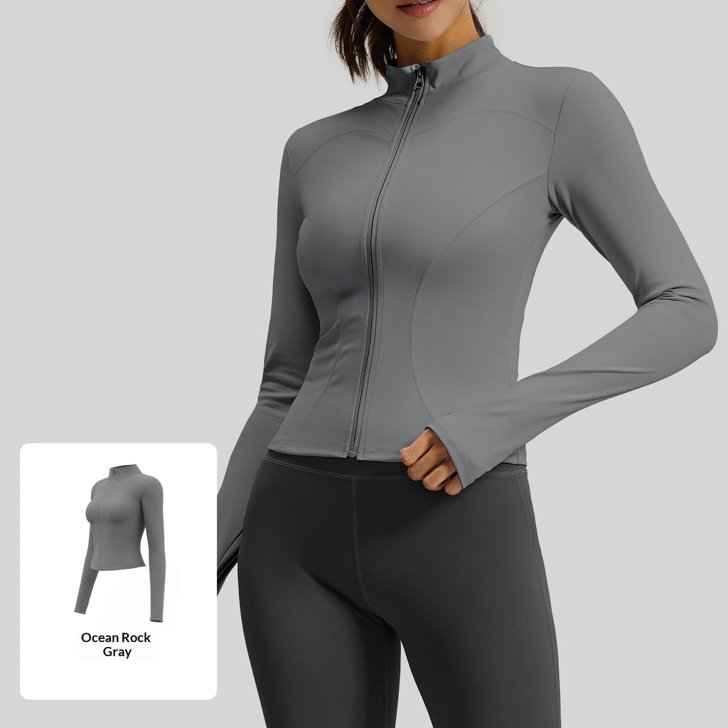 Veste de yoga ajustée de façon serrée Figurine-flatter Outdoorwear
