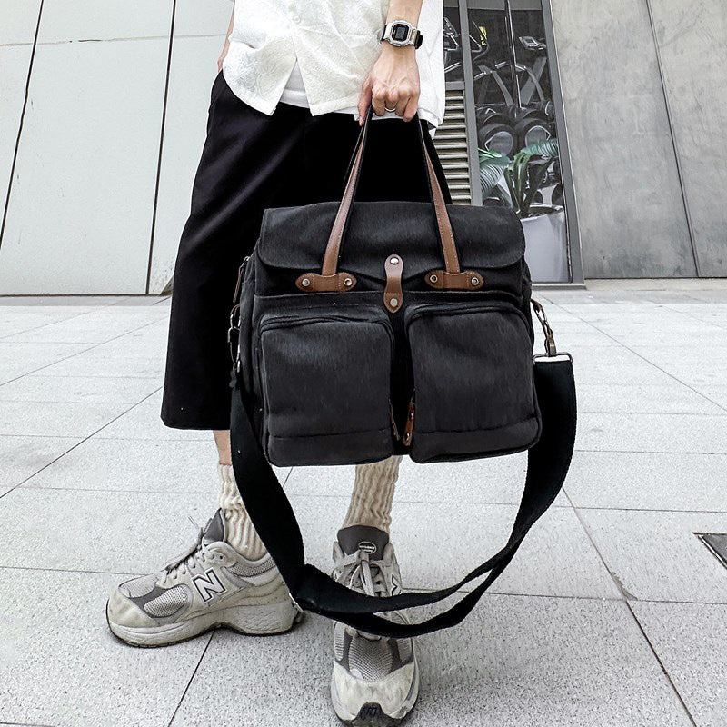 Voyage en plein air Multi-compartiment Grande Capacité Toile Sac de corps pour hommes