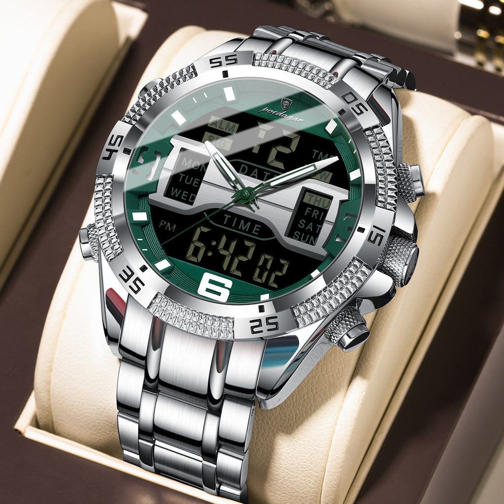 Montre électronique multifonctionnelle pour hommes