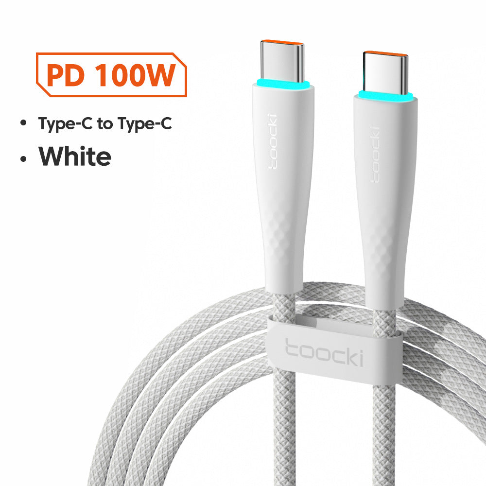 Câble USB de type C à USB C 100W 66W Chargement rapide