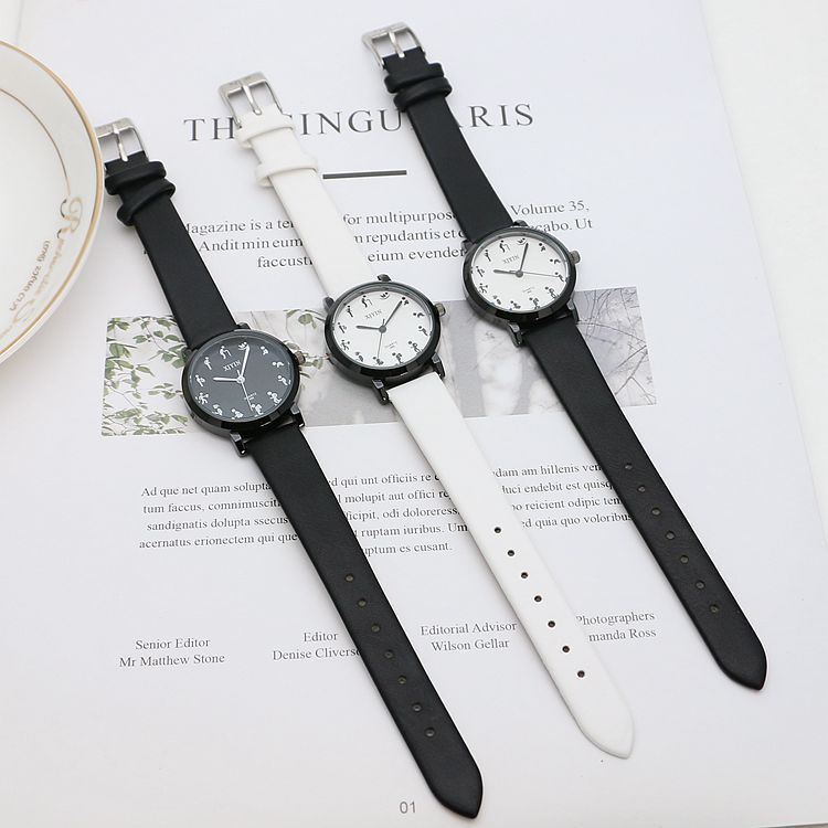 Mori Personality Scale Quartz Montres Mode Petit Kit Hommes et Femmes