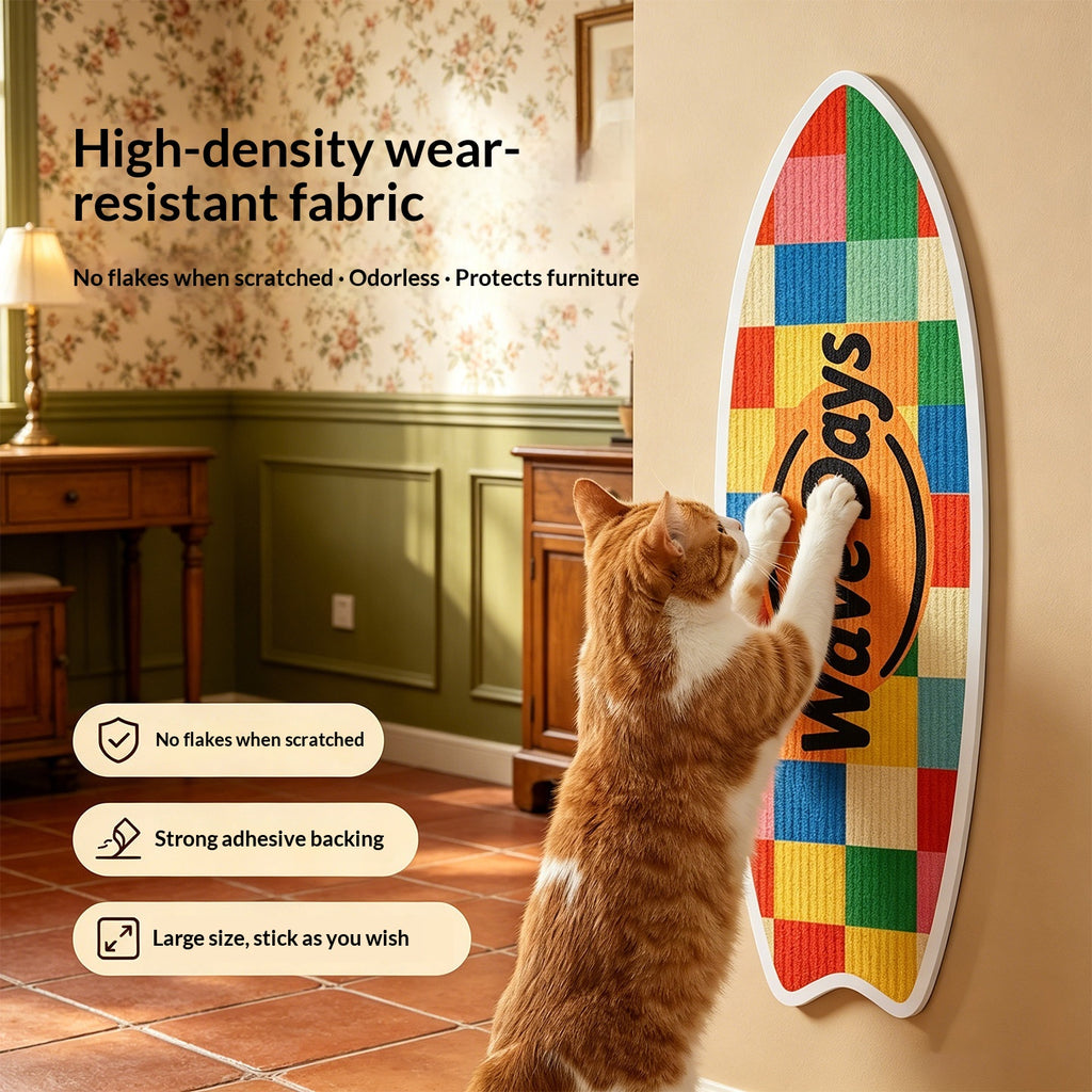 Scratcher de chat rectangulaire avec des tampons feutres