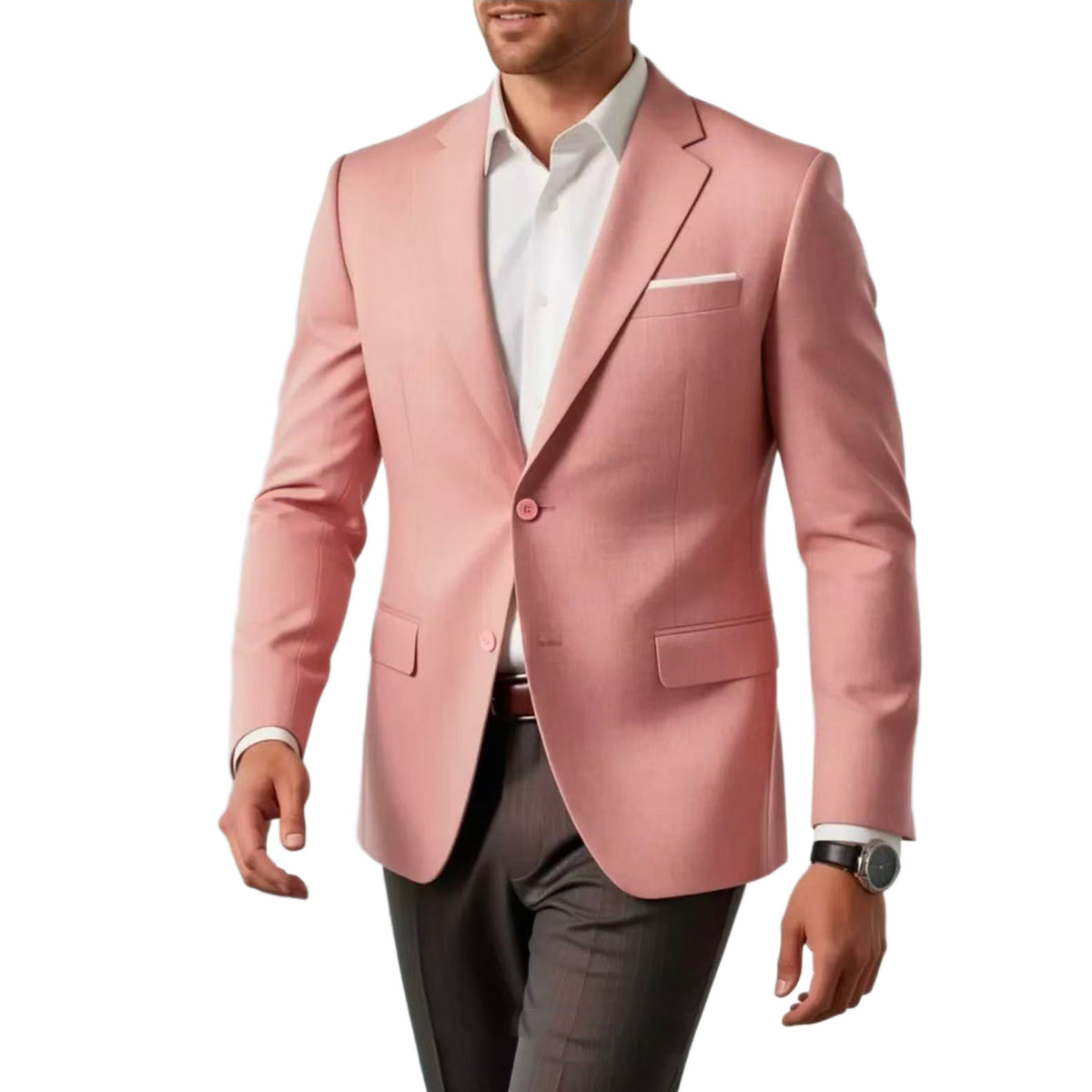 Veste à taille unique pour hommes casual Blazer