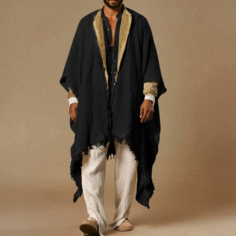 Manteau avec penderie en forme de cape