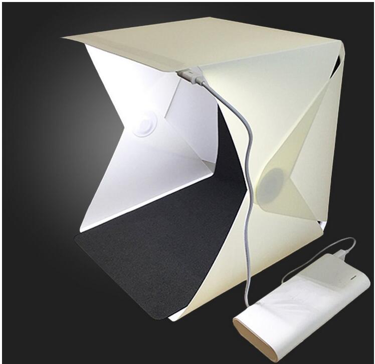 Mini LED pliant studio lumière douce photo lampe petite boîte photo portable