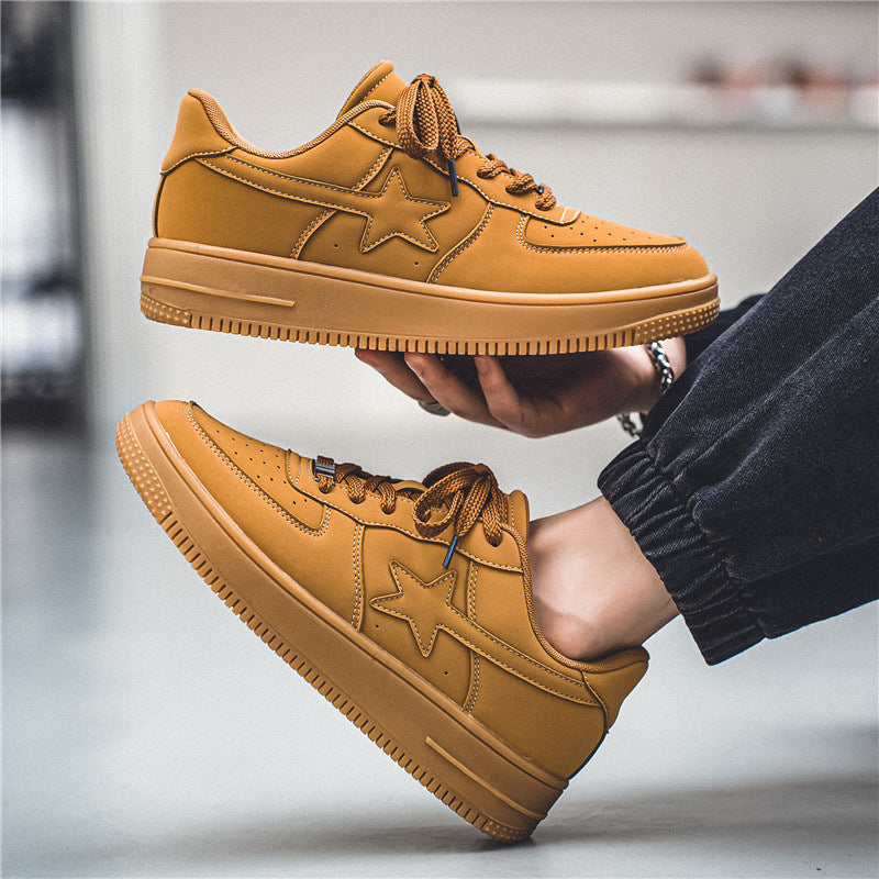 Sneakers casual blanc épais pour les hommes