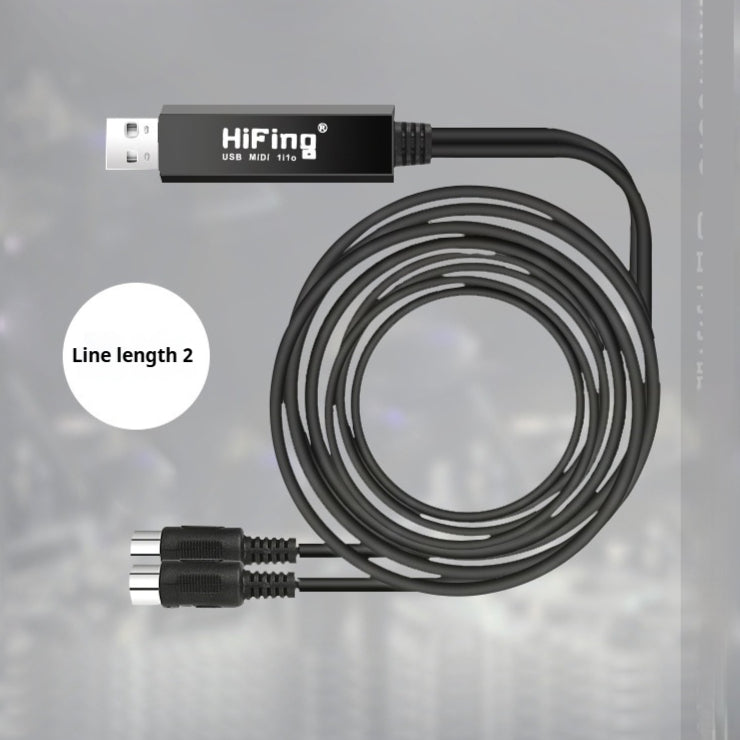 USB to MIDI Cable Electronic Keyboard USB Conversion Line
