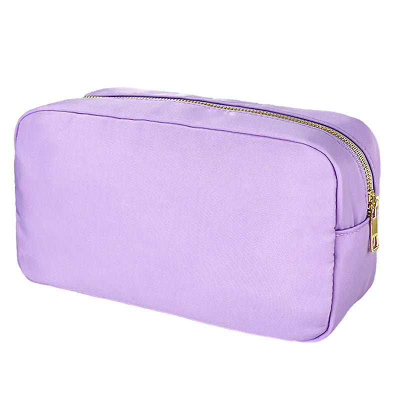 Sac de maquillage en nylon imperméable à l'eau à grande capacité