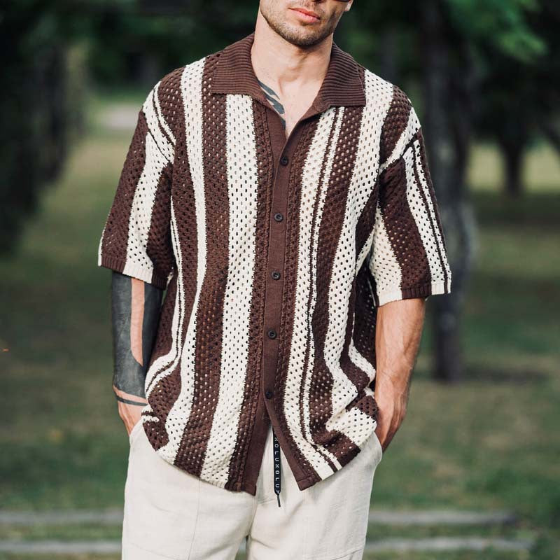 Chemise Casual Vintage Homme