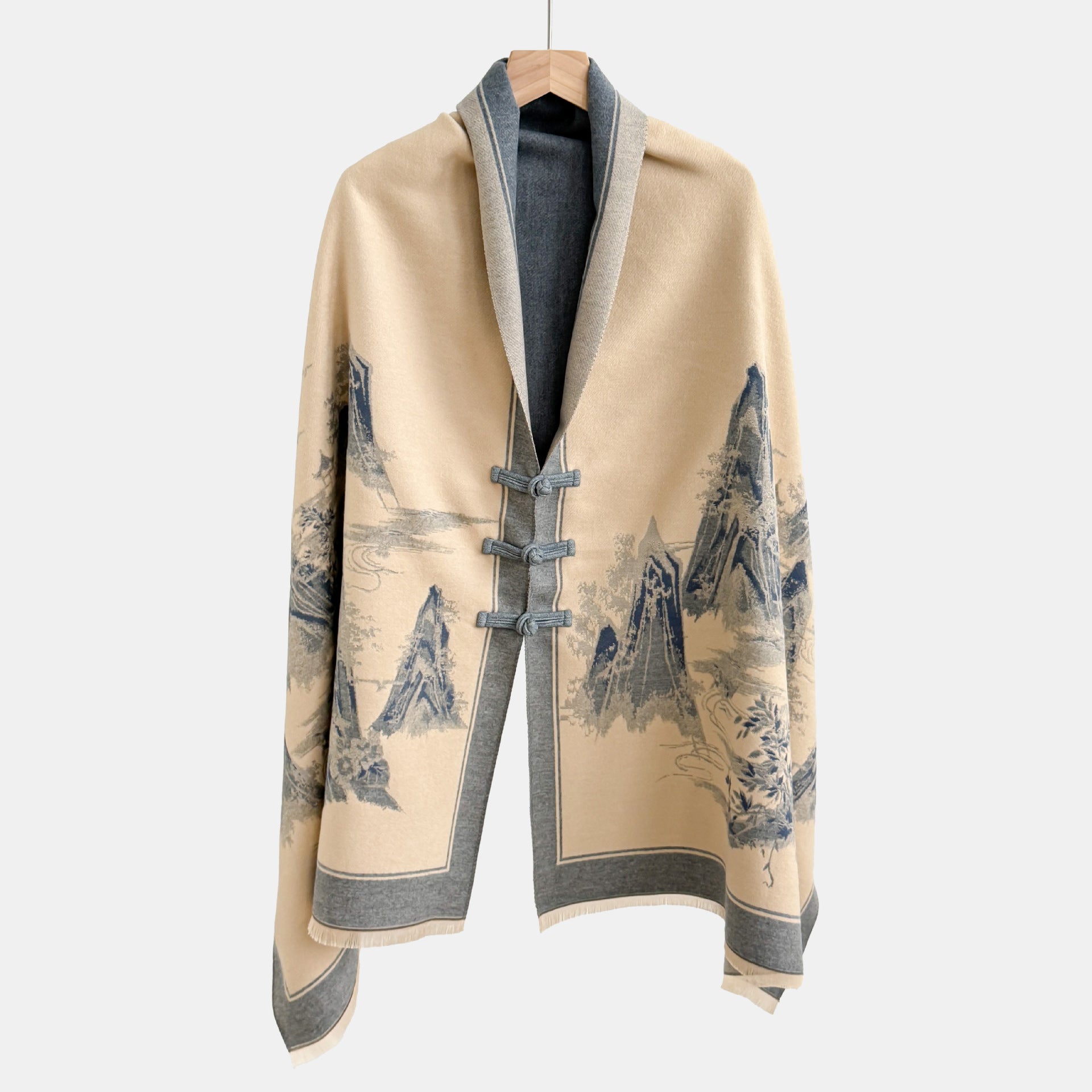 Vêtements de dessus de noeud vintage Jacquard Châl