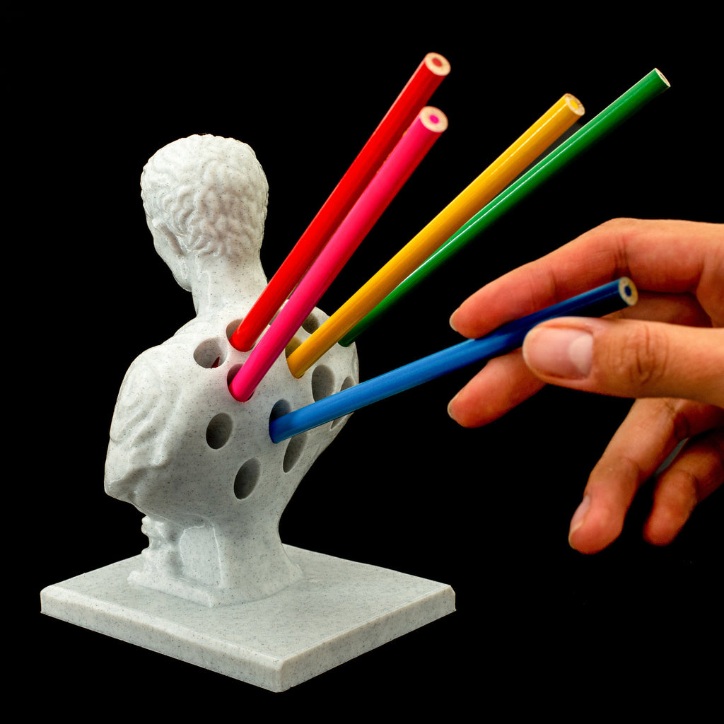 Porte-stylo Statue Porte-stylo de stockage Idées de modélisation Porte-stylo