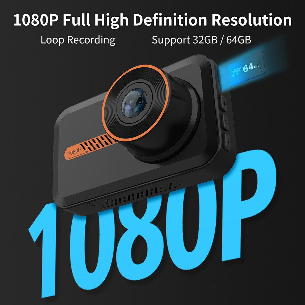 Dash Cam avant et arrière caméra de voiture double Dashcam 1080P FHD