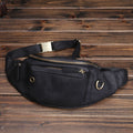Sac de poitrine en cuir de grande capacité pour les hommes