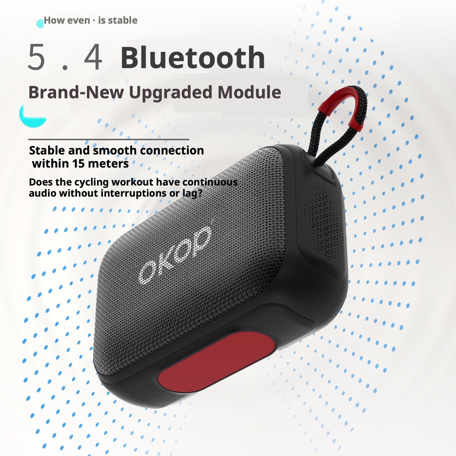 KP-814 Haut-parleur bluetooth extérieur portable avec lanyard meilleur choix de ventes Compact Desktop Speake