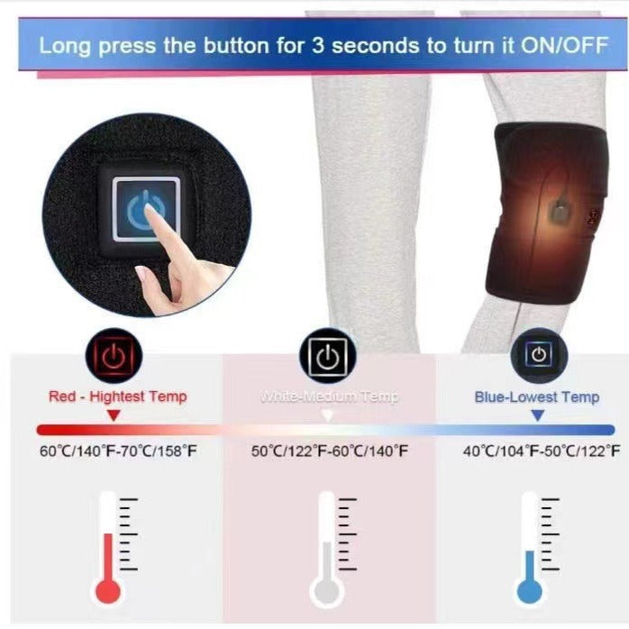Instrument de massage pour le chauffage électrique de la housse du genou