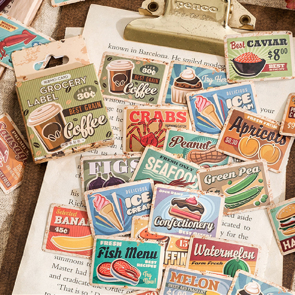 Stickers Coin Coffee Shop Série Box-packed Ins Style Journal Journal Stickers