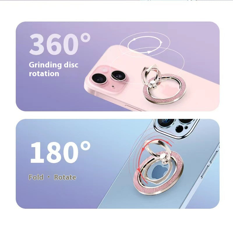 Bracket magnétique de téléphone mobile super forte anneau fixé deux-en-un pliable