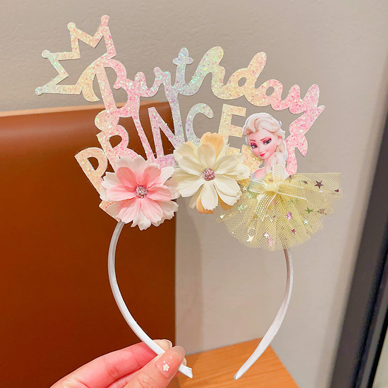 Ceinture mignon pour enfants Princesse Anniversaire Photo Décoration Accessoires